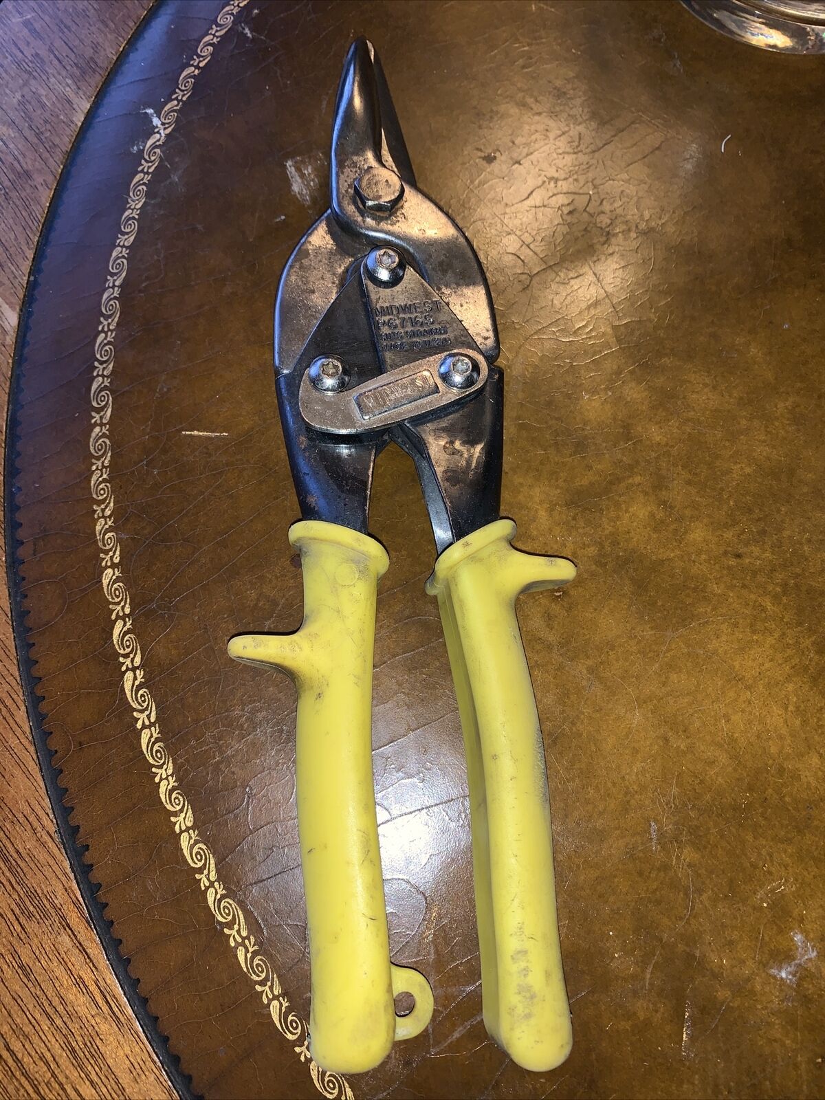 Vintage  Midwest wire  Cutter Snip Tool P6716S Utility Yellow