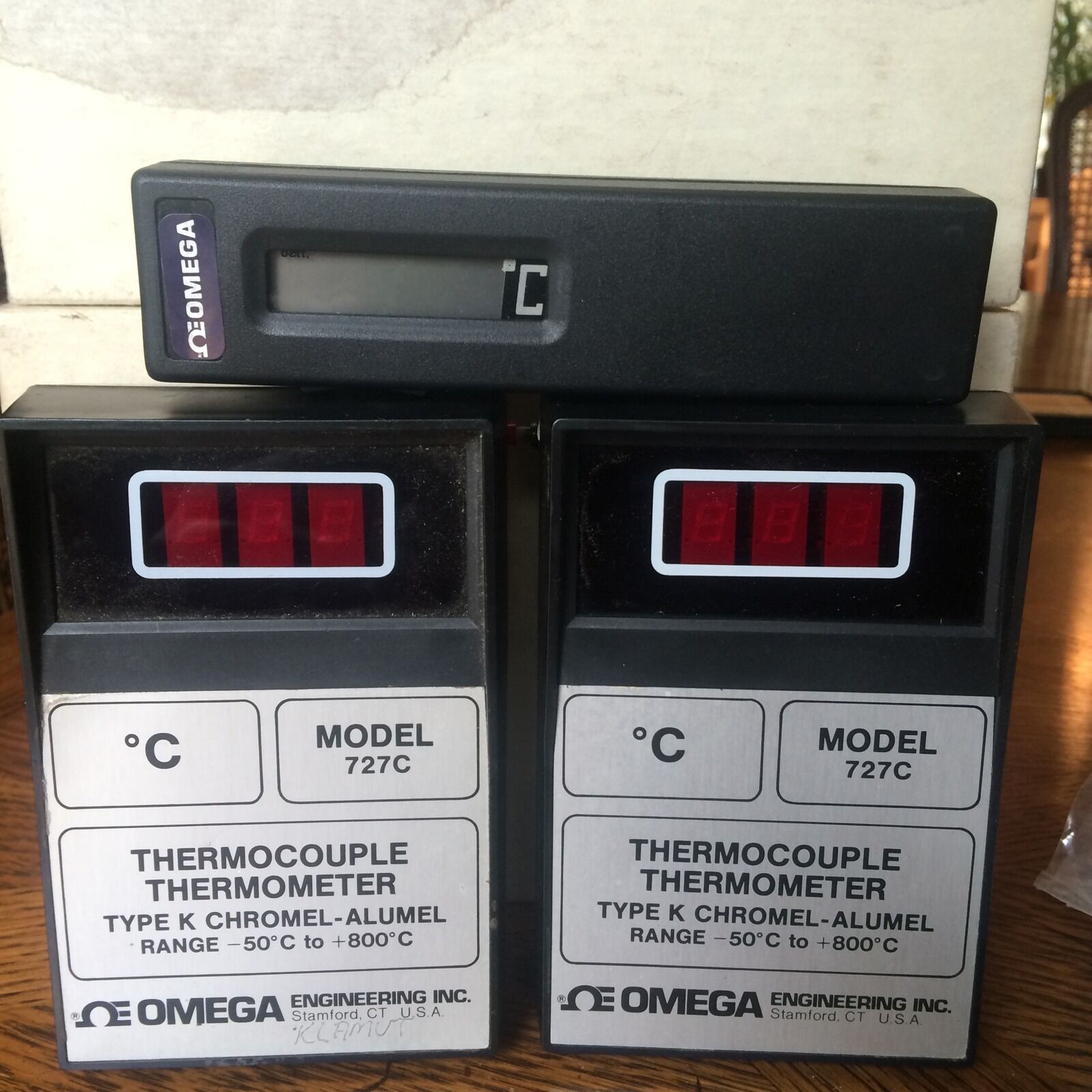 Omega Thermocouple Thermometer Type K And Digital Thermometer