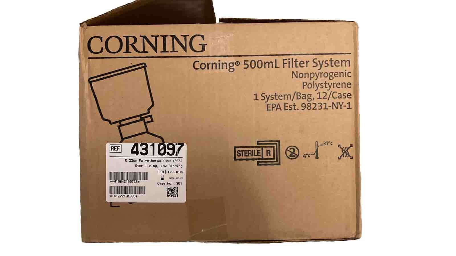 Case of 12 NEW Corning 431097 Disposable Vacuum Filter Storage Systems