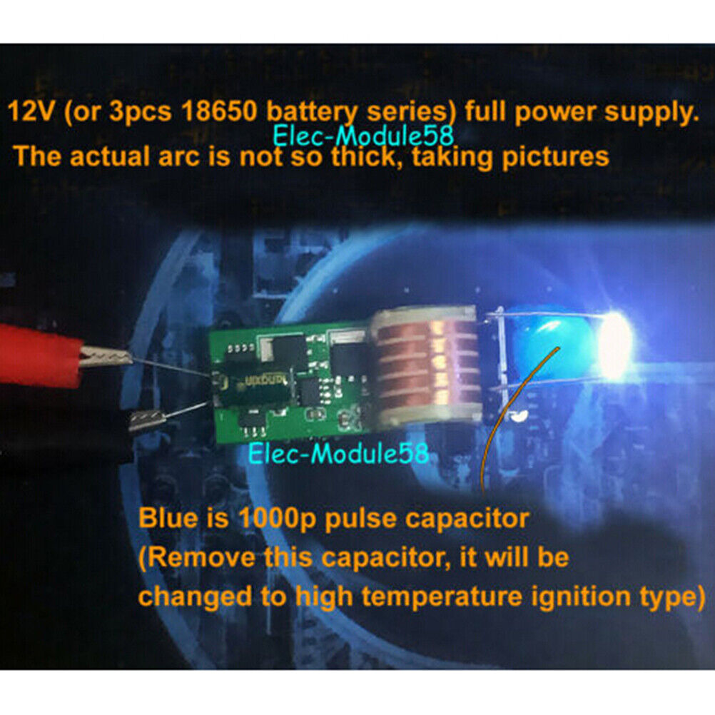 15KV  High Voltage Generator Step-up Inverter Arc Igniter Coil Module DC 5 TLEA
