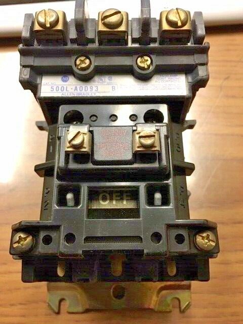 Allen Bradley 500L-A0D93 Lighting Contactor, 15/20 Amp, Ser. B, 110-120V Coil