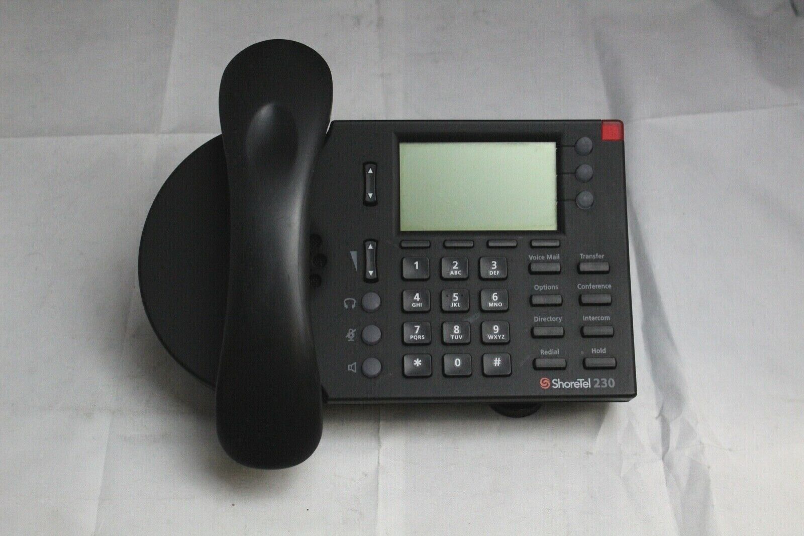 Lot of 10 Shoretel IP 230G VoIP 3 Line Business Office Phones W/ Stand & Handset