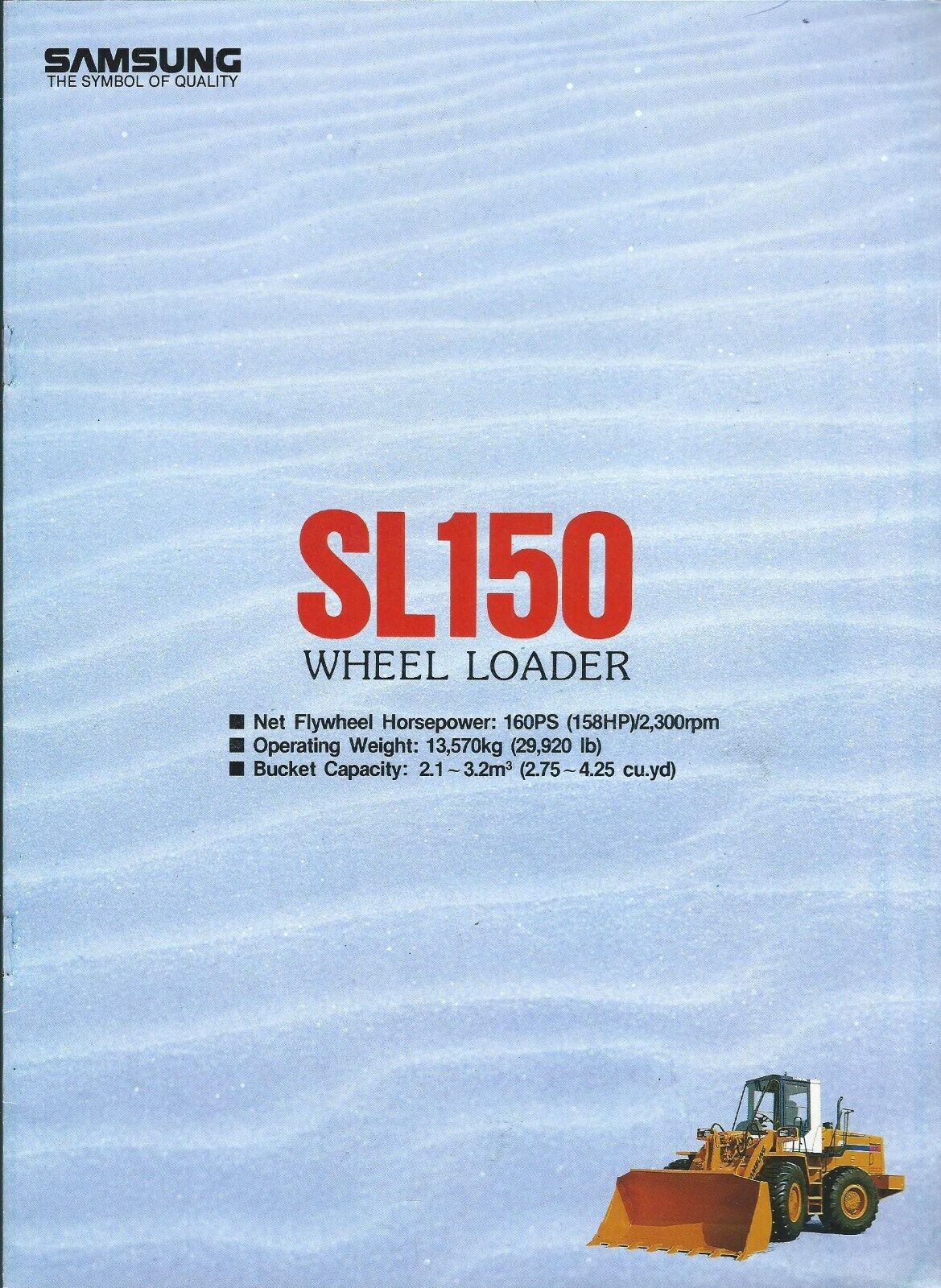 Equipment Brochure - Samsung - SL150 - Wheel Loader - c1992 (E5110)