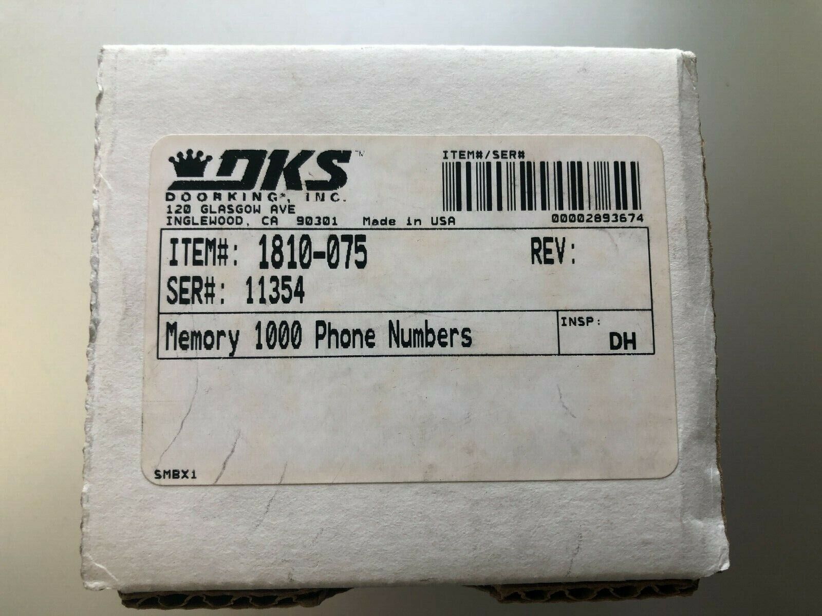 DKS DoorKing 1810-075 1000 Phone Numbers   Memory Chip New