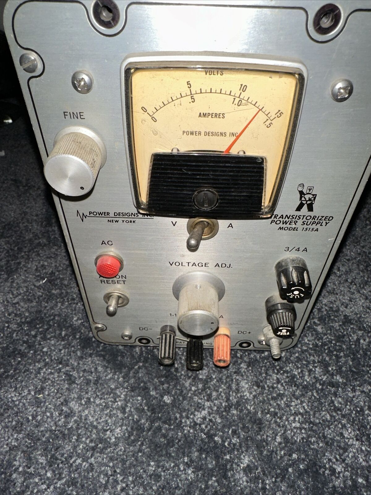 Vintage Power Designs Inc Transistorized Power Supply Model 1515A