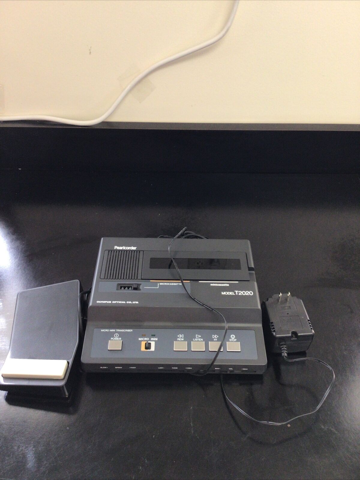 OLYMPUS PEARLCORDER T2020 Microcassette Minicassette Transcriber