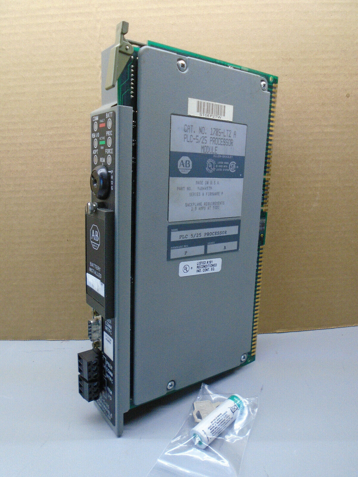 1785-LT2 A  Frn P  Allen Bradley PLC 5 Processor 1785LT2A    N537