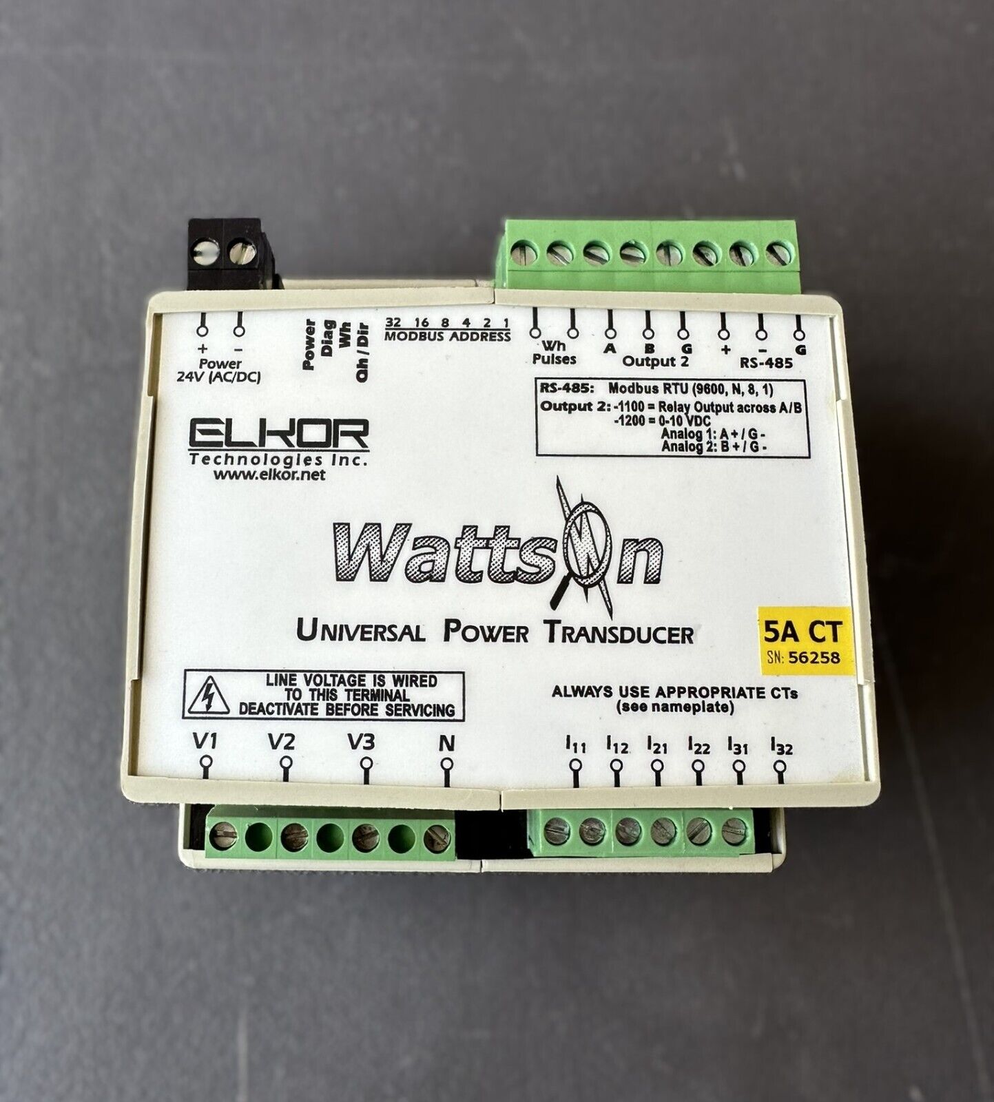 Elkor Watson 1100-5A Universal Power Transducer