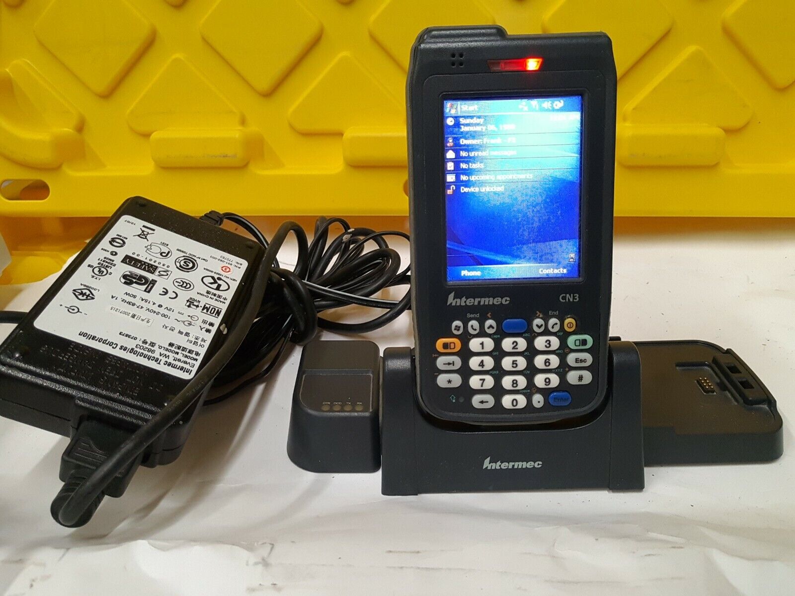 - 1x Intermec CN3 Mobile Computer Barcode Scanner W/dock & Adapter  