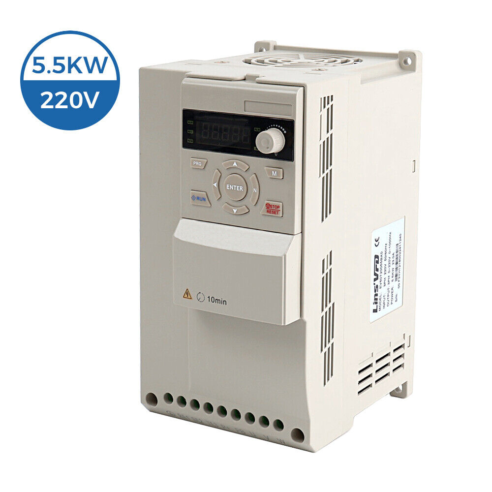 VFD 5.5KW 7.5HP 220V 23A 3 Phase Variable Frequency Drive Inverter CNC