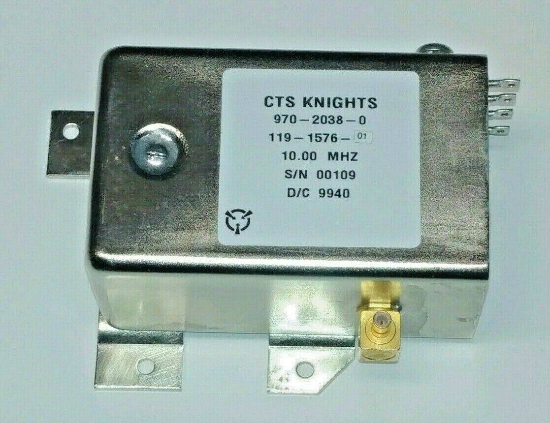 CTS KNIGHTS Crystal Oscillator 10-MHZ 970-2038-0 119-1576-01 S/N 00109 D/C 9940