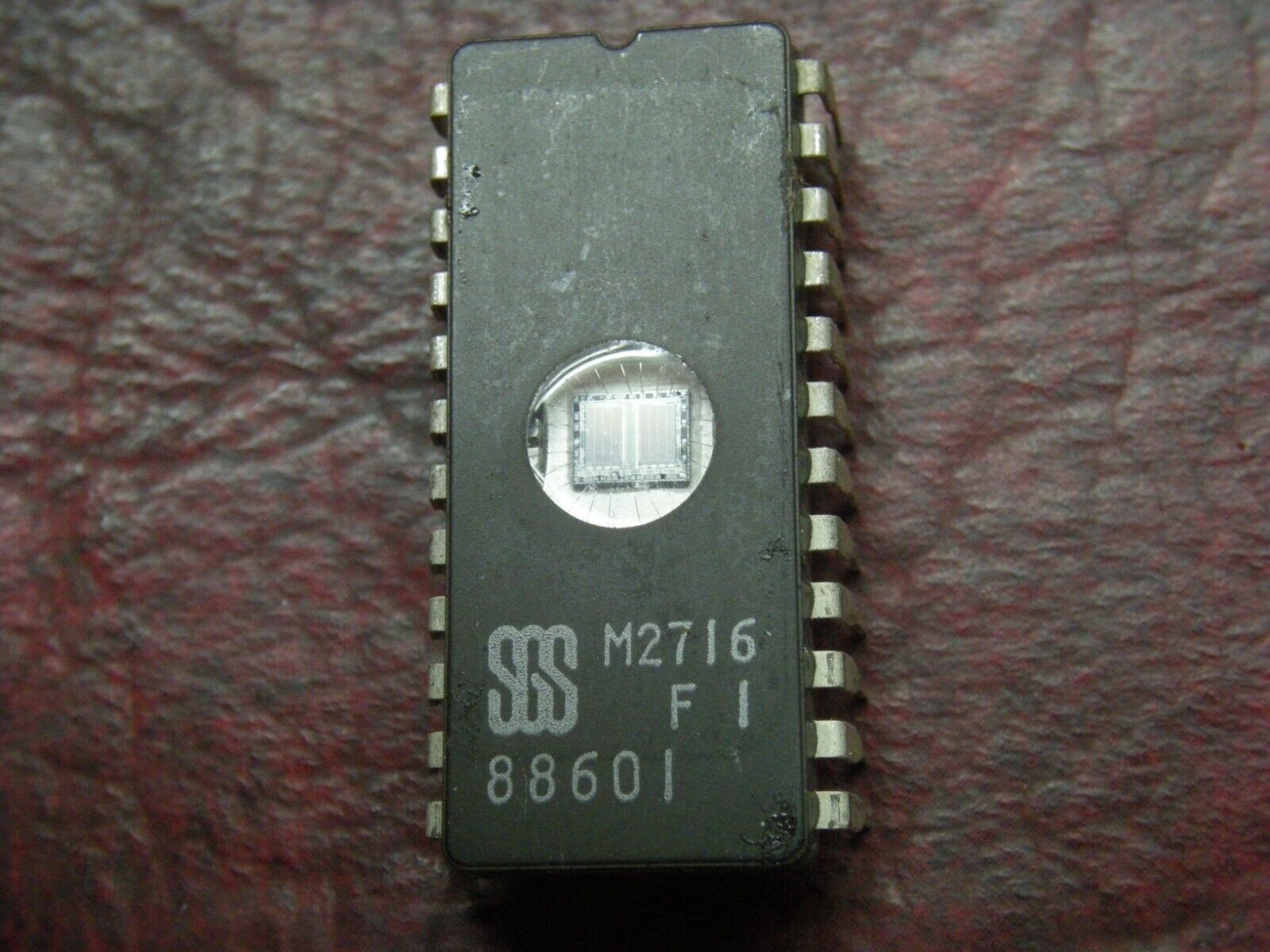 M2716F1 Vintage EPROM by SGS, 24 PIN DIP, These are unused or erased