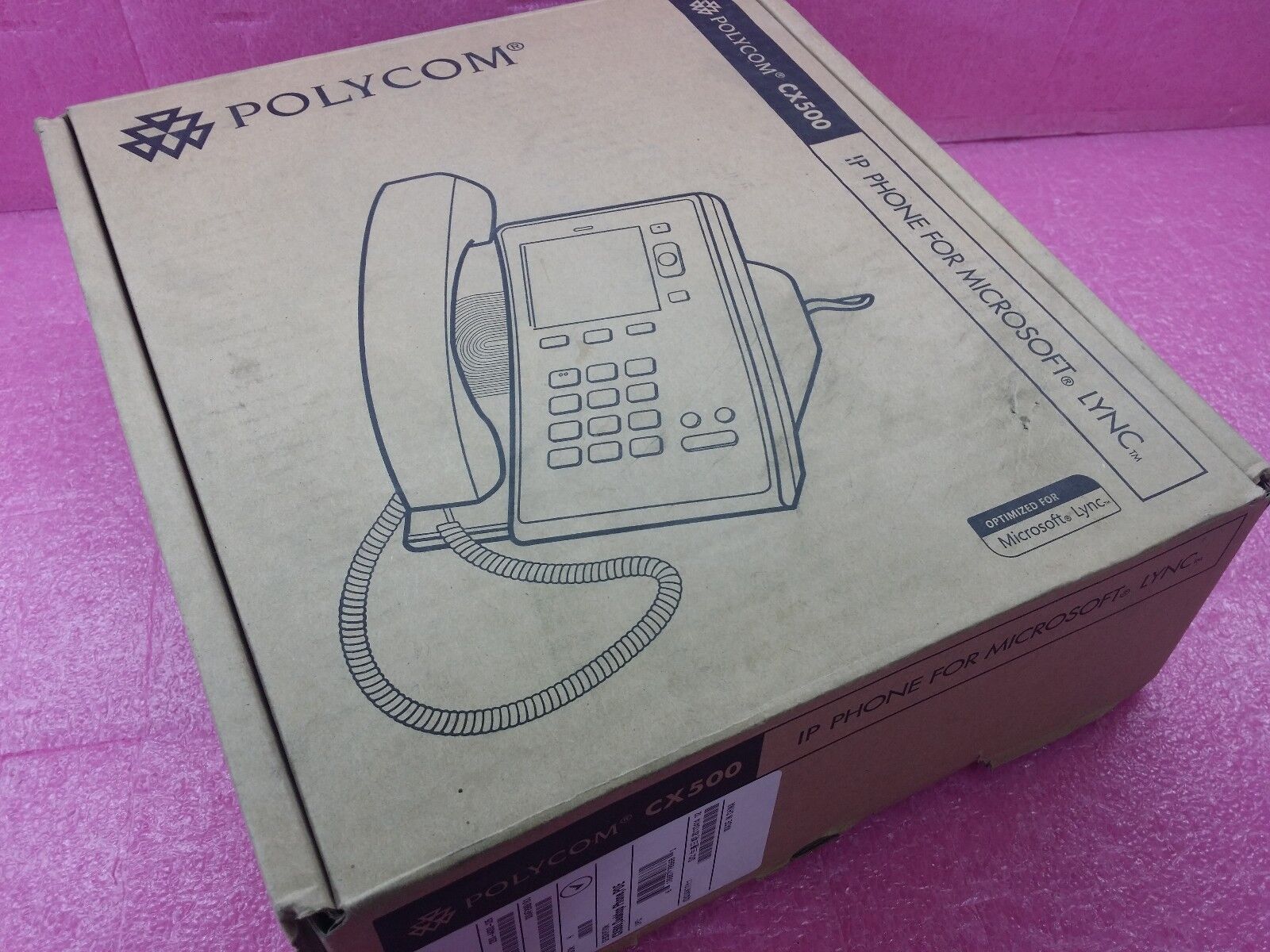Polycom 2200-44300-025 CX500 VoIP Desktop Phone POE Office IP  W/ Windows LCD 3\