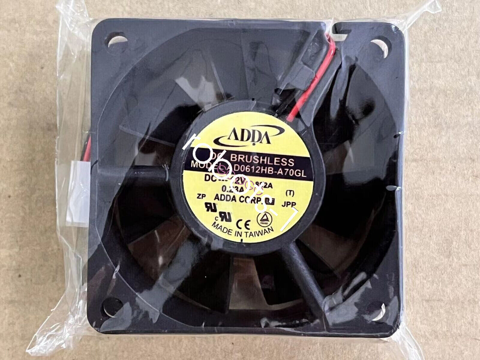 ADDA AD0612HB-A70GL DC12V 0.23A 60x60x25mm 2 Pin Case/CPU Cooling Fan