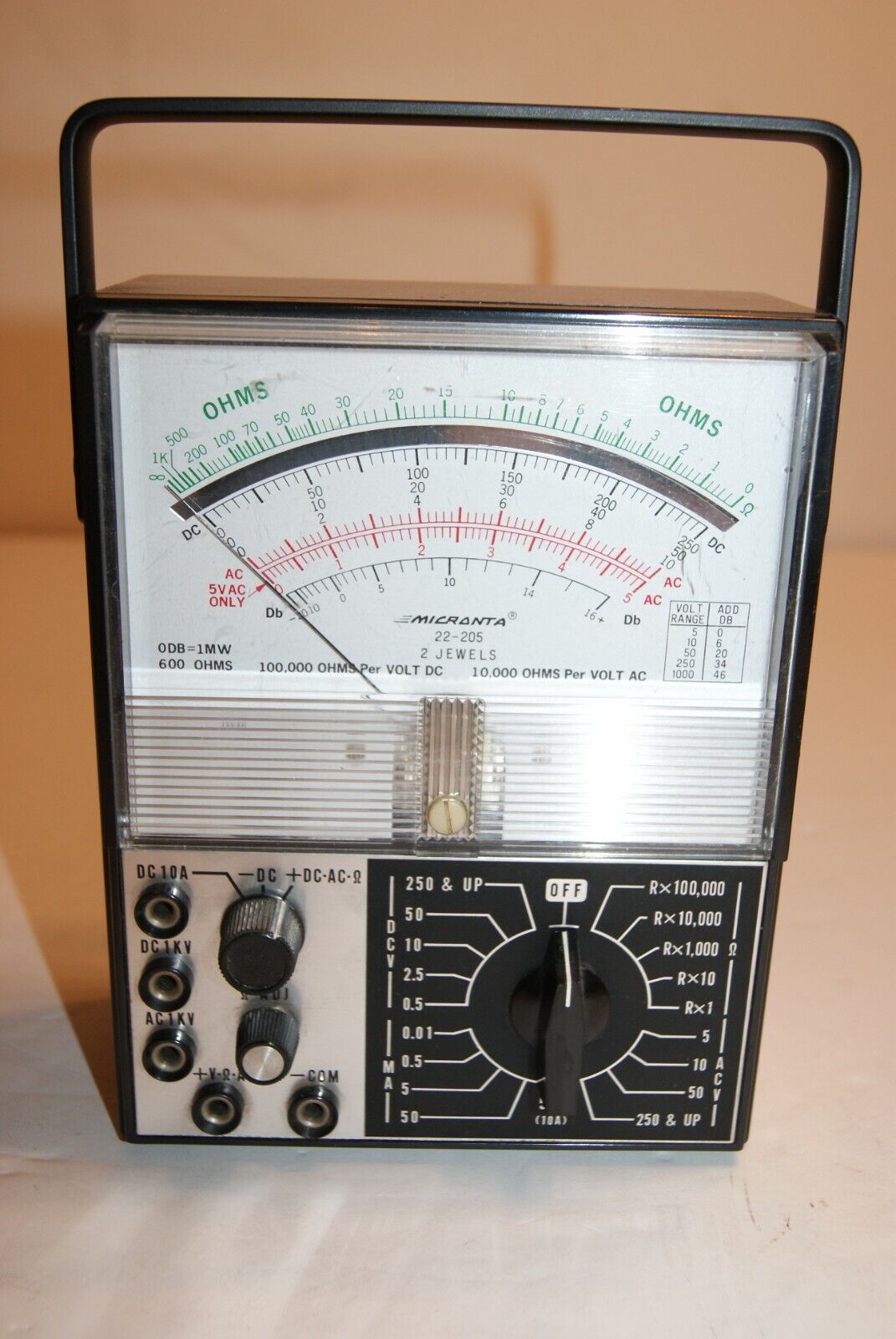 Vintage Radio Shack Micronta 22-205 Multimeter