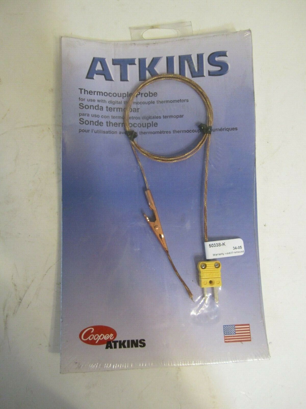 Cooper/Atkins Thermocouple Probe with clip 50338-K