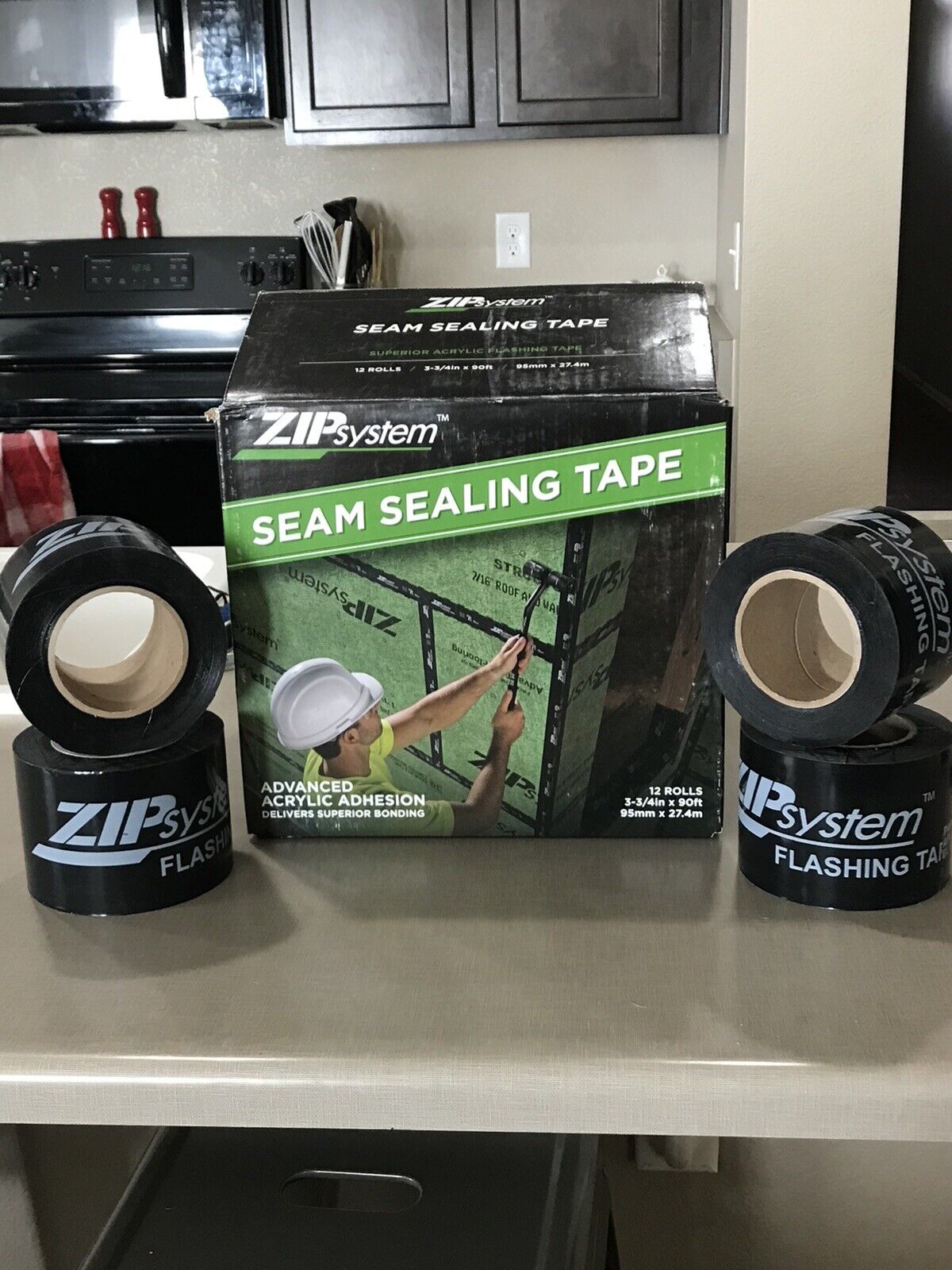 6 rolls Zip System Tape - Flashing Tape New in Box 3-3/4\