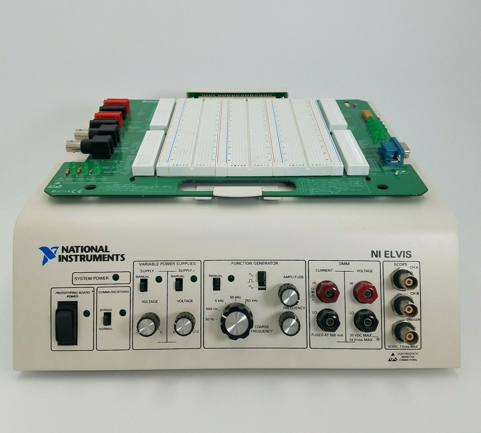 National Instruments NI ELVIS Prototype Board Data Acquisition