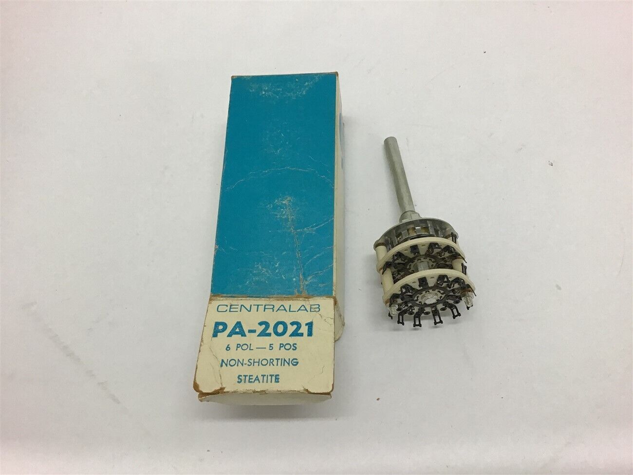 Centralab PA-2021 Potentiometer 6 Pol- 5 Pos Non-Shorting Steatite 