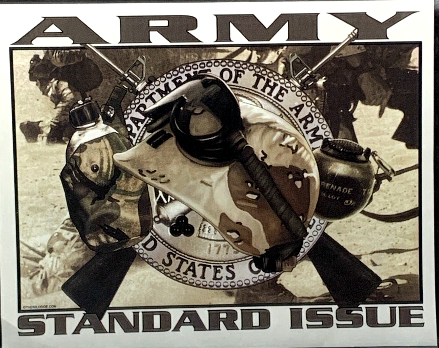 5 Vintage Transfers T-Shirt Sheet U.S.A. Army Standard Issue 13.5\