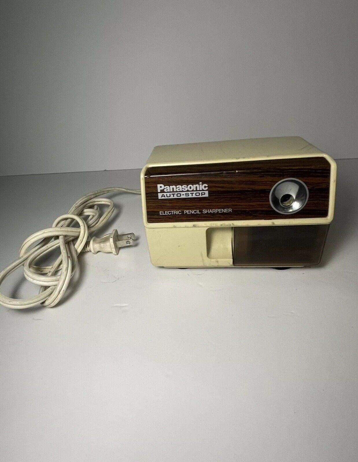 1980 Vintage PANASONIC Auto-Stop Electric Pencil Sharpener - TESTED / WORKS