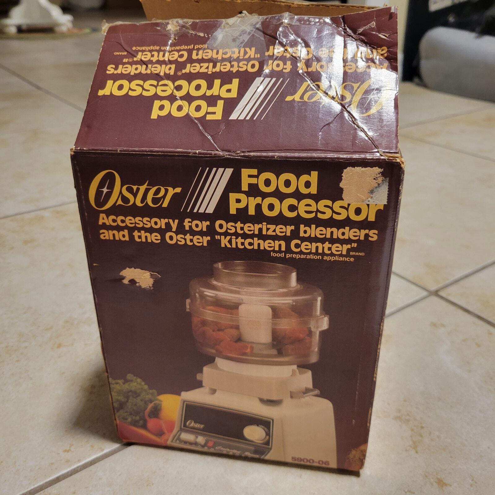 Vintage Oster Food Processor Attachment Accessory Model 5900-06 Open Box