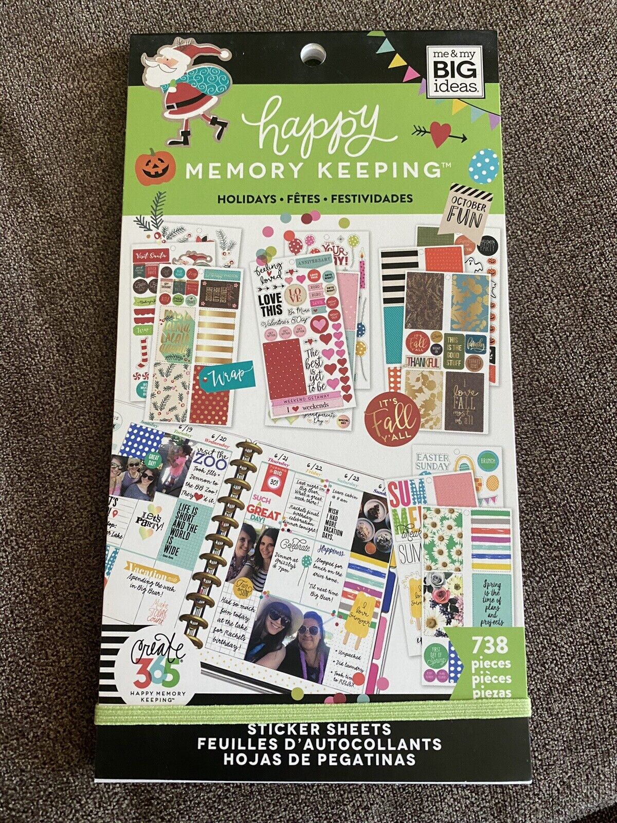 Happy Planner Keeping Holiday Memories Sticker Book 738 Pieces