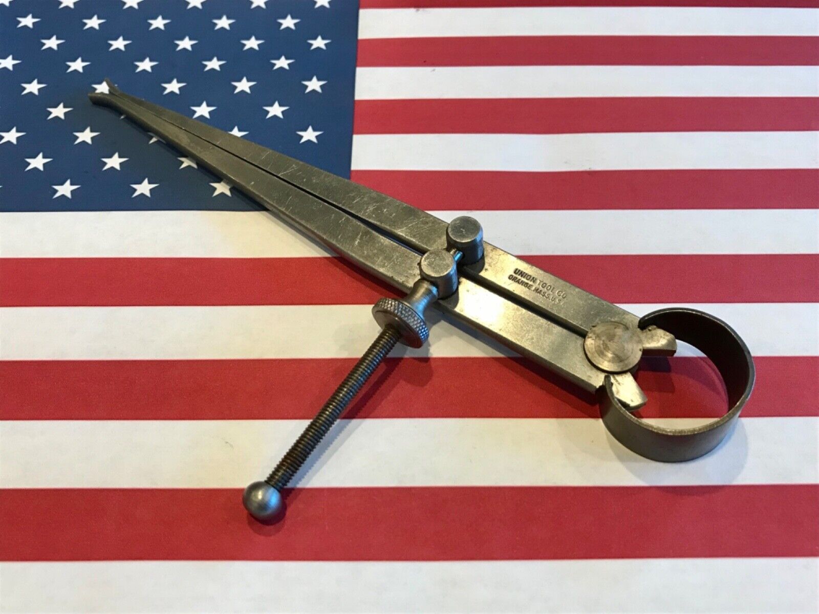 Vintage Union Tool Co. Machinist Inside Spring Caliper, Length 6”, USA 🇺🇸