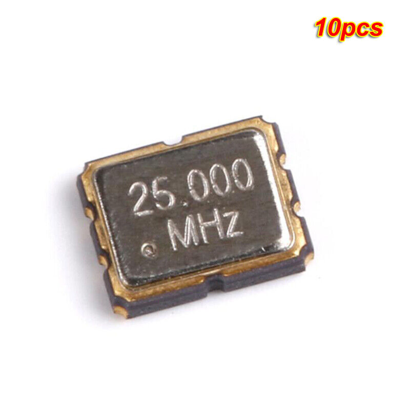 10pcs Active crystal oscillator SMD 3225 25.000MHz L 3.3V 4-pin resonator