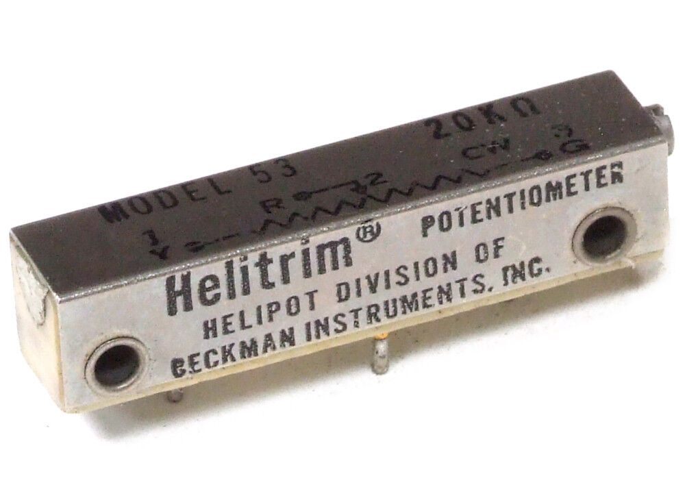 Beckmann Helitrim 20K Ohm Ω Model 53 Trimming Potentiometer Trimmer 3-Pin