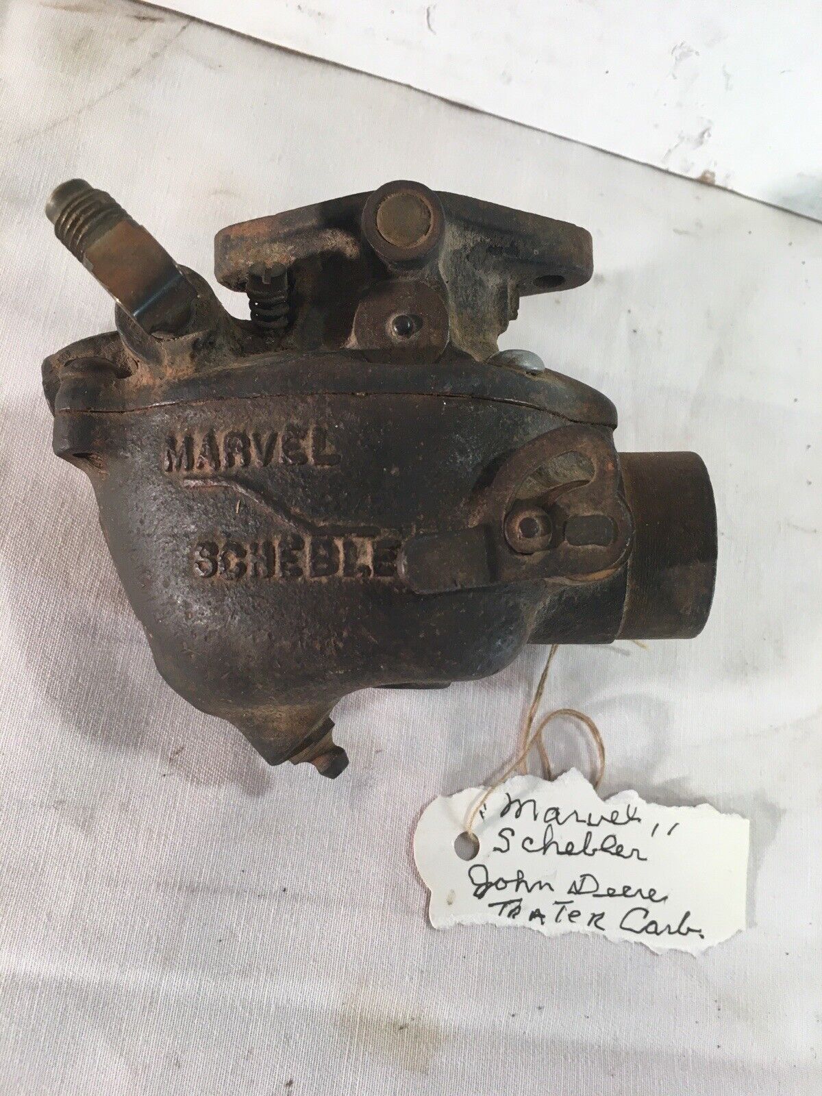 Vintage marvel schebler updraft tractor carburetor
