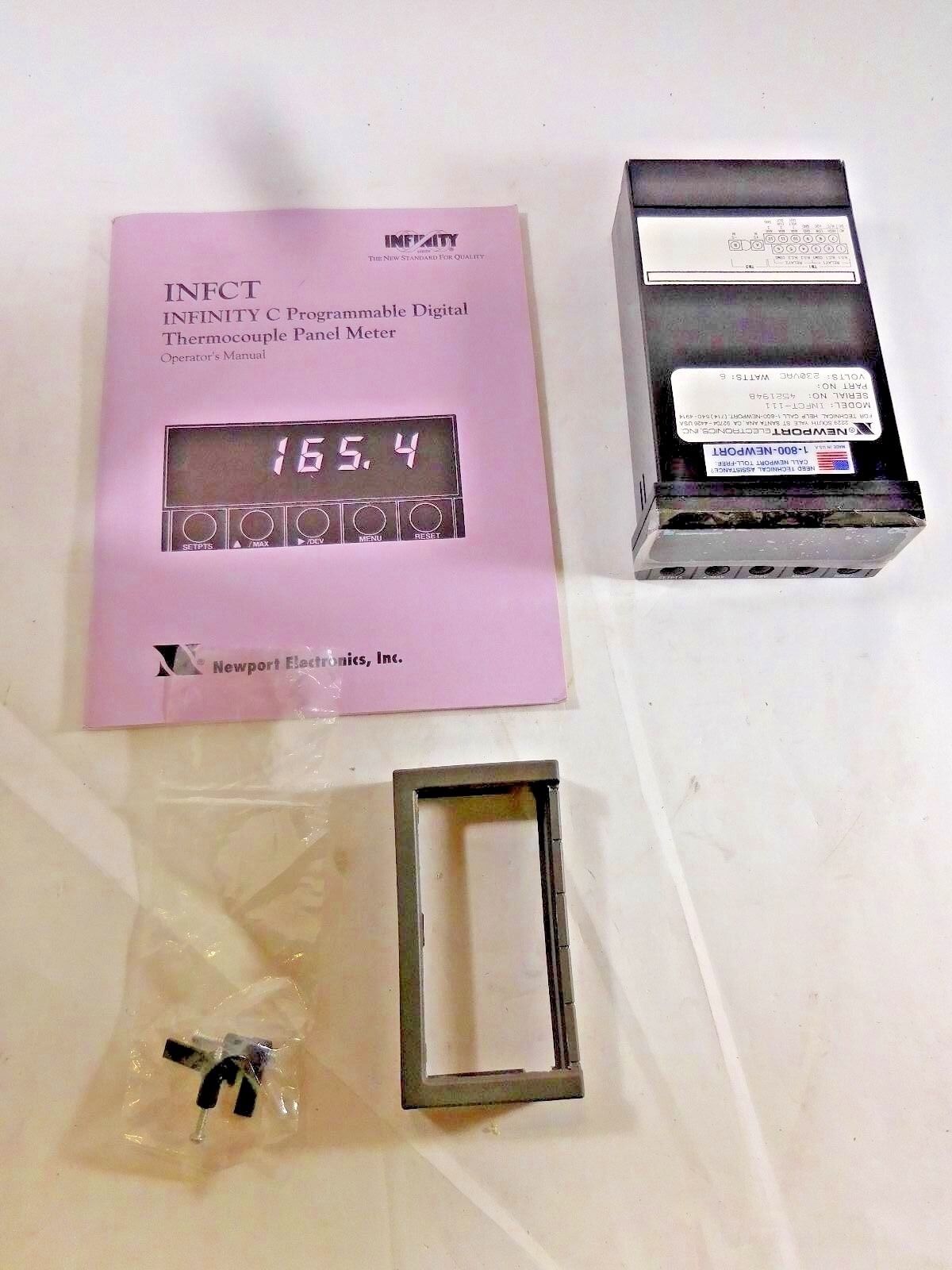 Newport INFCT-111 INFINITY C Programmable Digital Thermocouple Panel Meter \