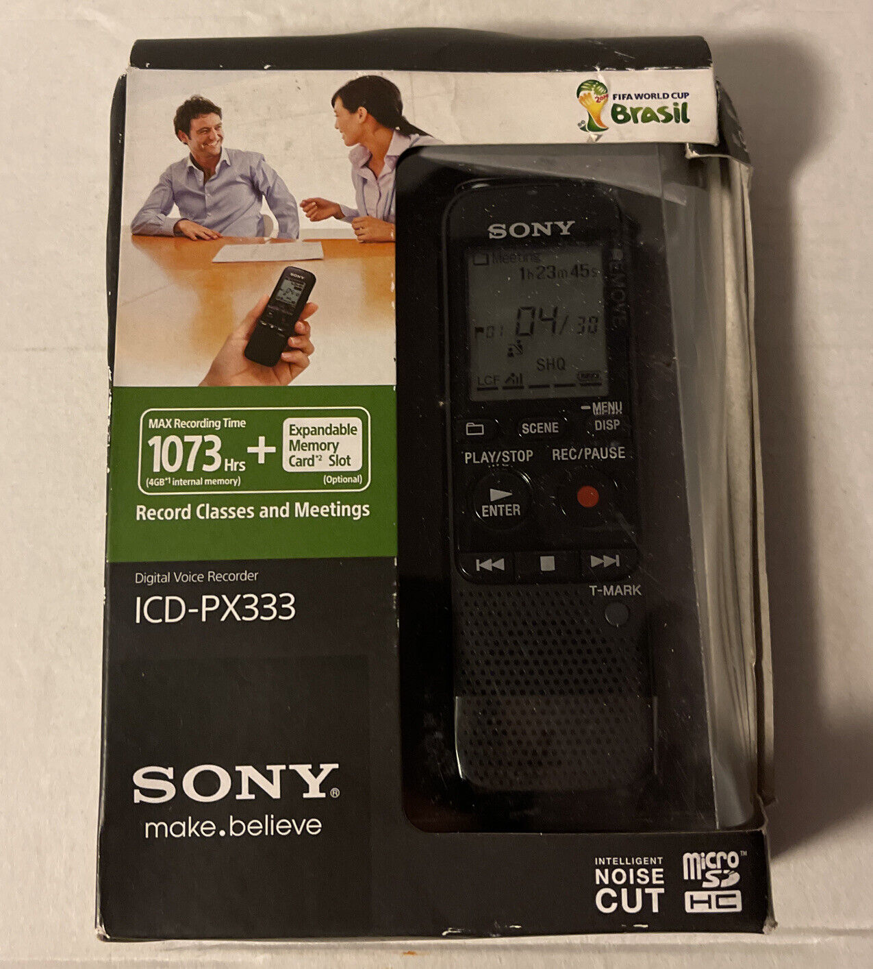 Brand New Sony ICD-PX333 Digital Voice Recorder 4GB Internal Flash Memory