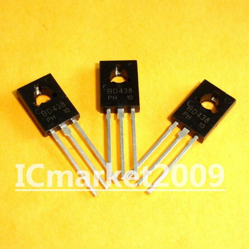 100 PCS BD438 TO-126 Medium Power Linear and Switching Applications Transistor