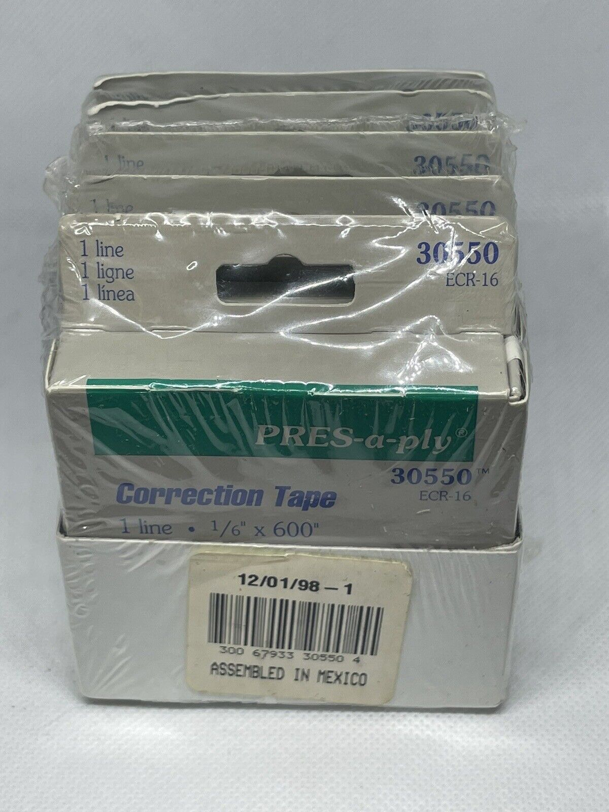 Vintage Pres-A-Ply Correction Tape No. 30550 ECR-16