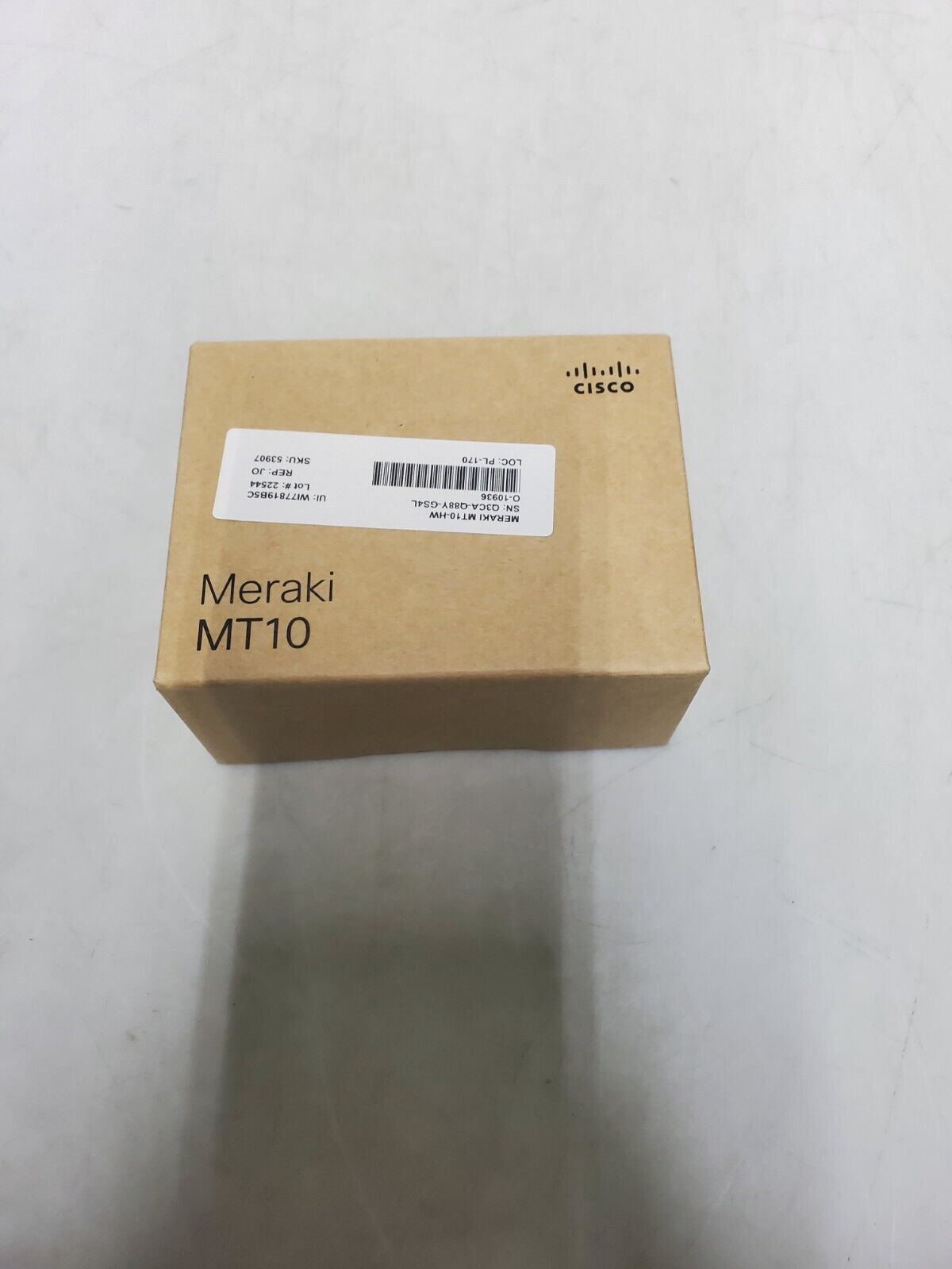 Cisco Meraki Temperature and Humidity Sensor MT10-HW Unclaimed NEW IN BOX