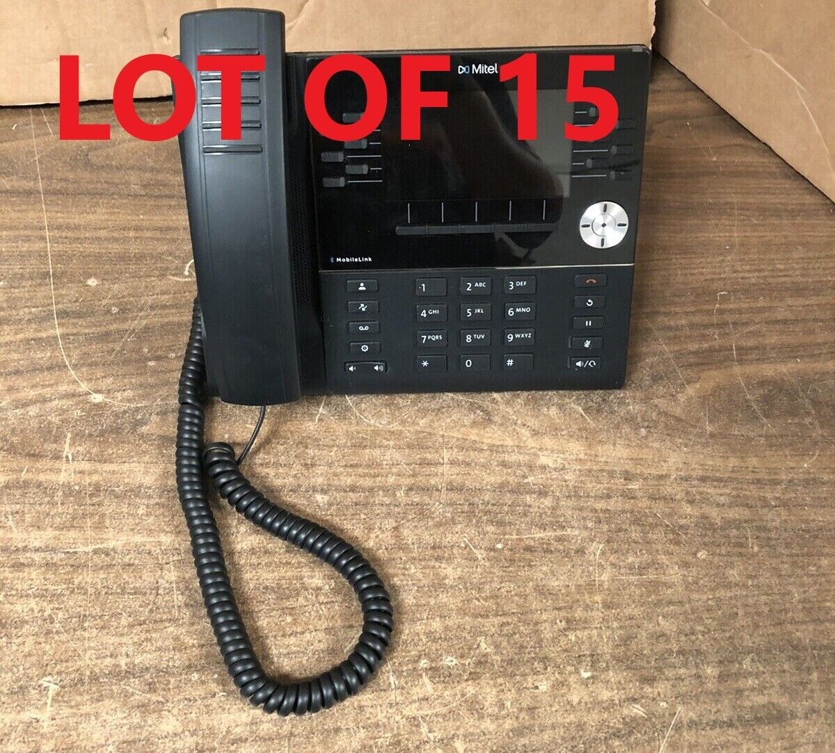 Lot Of 15 Genuine Mitel 6930 IP Business Phones VoIP 50006769 W/ Handset, Stand