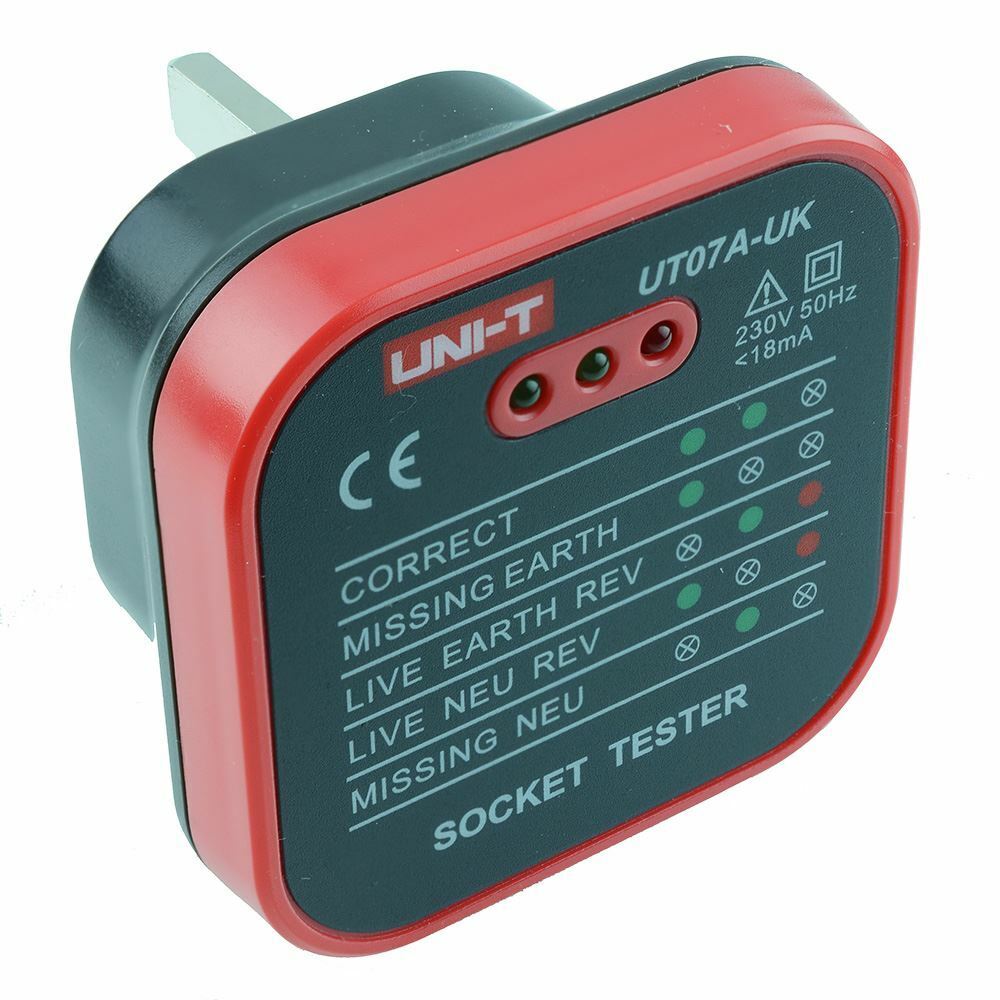 UT07A UK Socket Tester with LED Indicators Uni-T