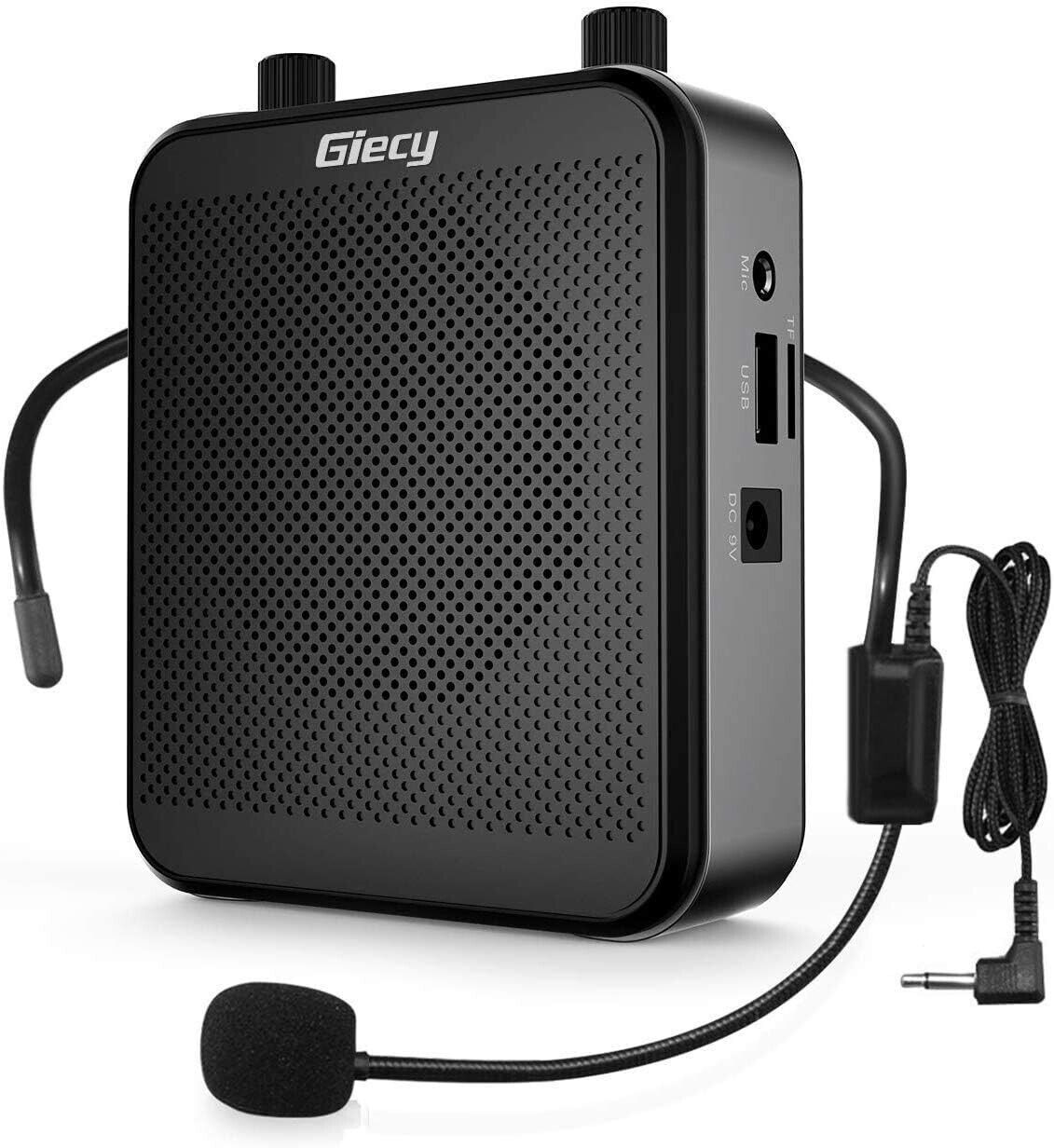 Portable Voice Amplifier, Giecy 30W 2800mAh Bluetooth Rechargeable Personal V...