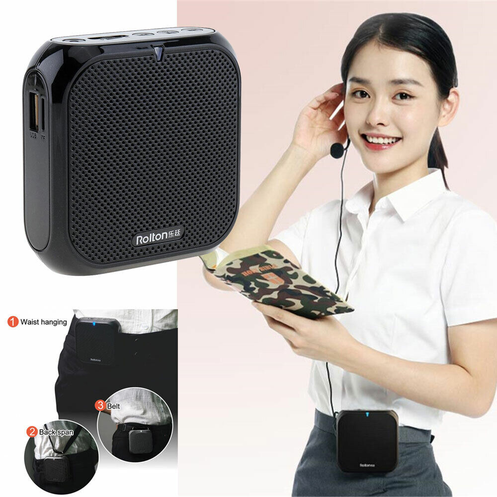 Portable Voice Amplifier Waist MP3 For Tour Guides Teachers Coaches Presentation