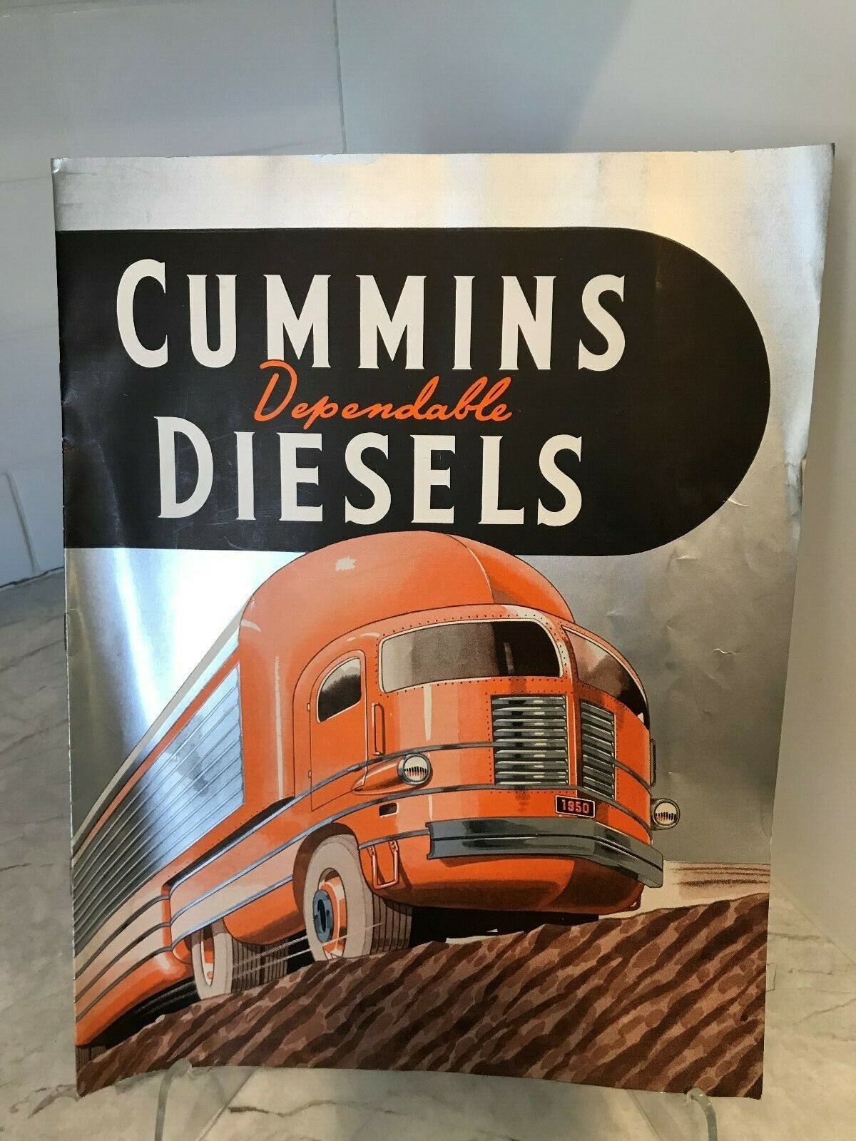 Vintage Cummins Dependable Diesels 1950 Pamphlet Booklet Brochure Silver Cover 