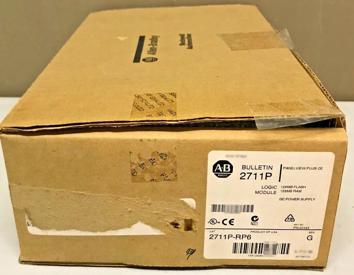 New AB 2711P-RP6 /G PanelView Plus CE Logic Module 128MB Flash 128MB NEW
