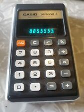 Used Vintage Working Casio Personal-I Electronic Calculator LED - Japan USA picture