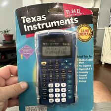 Vintage (2000) Sealed Texas Instruments TI-34 II Solar/Battery Calculator picture
