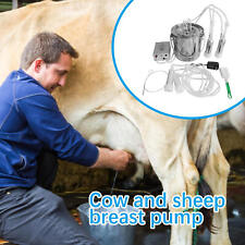 Electric Cow Milker Machine 9L Pulsating Adjustable Vacuum Pump Goat Milker picture