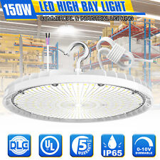 150W LED UFO High Bay Light Dimmable 21,000LM Commercial Warehouse Garage Light picture