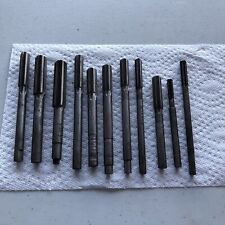 Lot of (11) VINTAGE Machinist Reamers Standard Tool, AMP, Whitman & Barnes picture