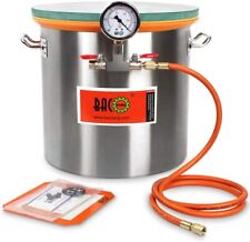 BACOENG 5 Gallon Tempered Glass Lid Stainless Steel Vacuum Chamber Perfect picture