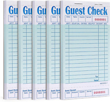 Guest Checks Book 5 Pack, Server Note Pads, Waitress Accessories Wirting Pad, Re picture