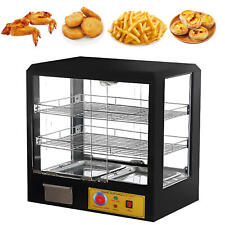 Commercial Food 3-Tier Electric Warmer Display with Lighting & Glass Door 500W  picture